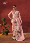Pauranik By Manjula Viscose Embroidery Work Border Saree